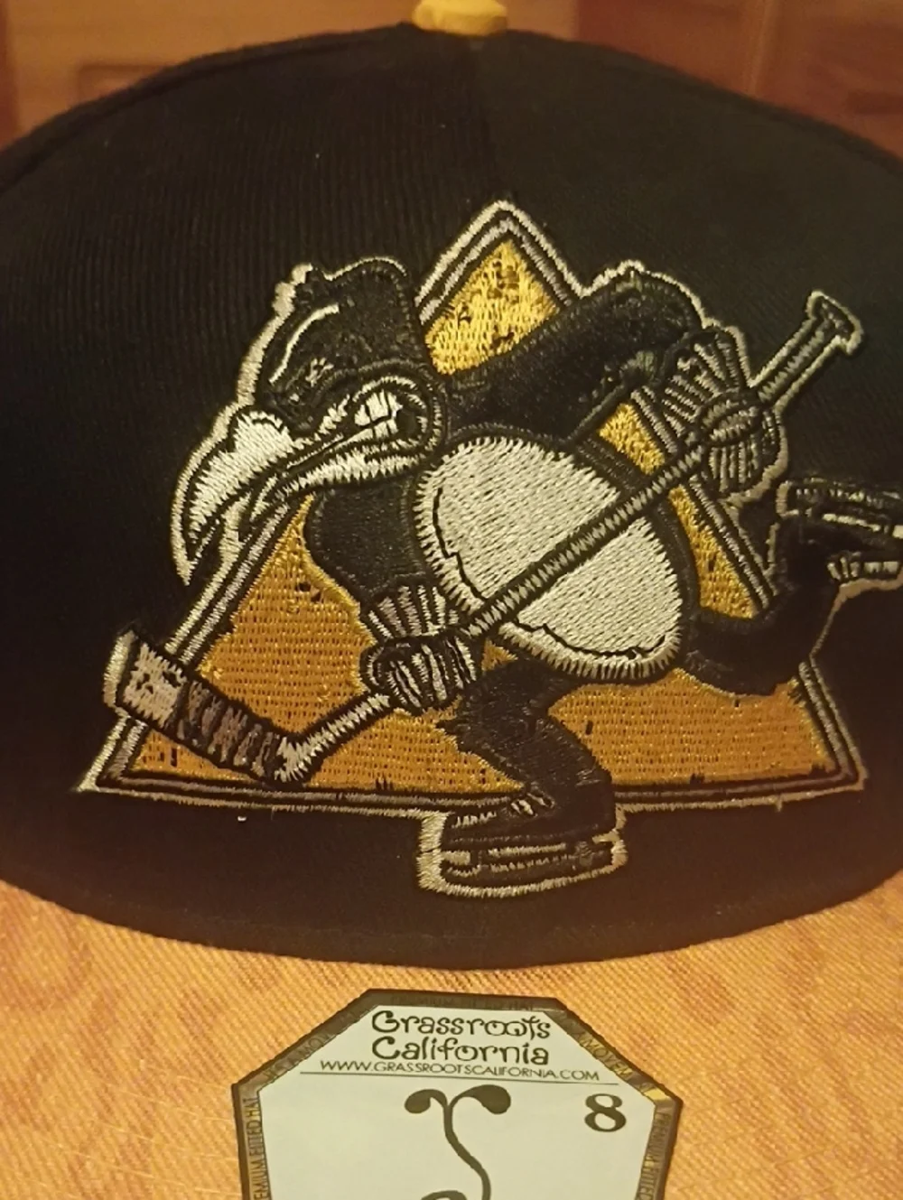 Pittsburgh Penguins Limited Edition Grassroots California Fitted Flat Brim Hat